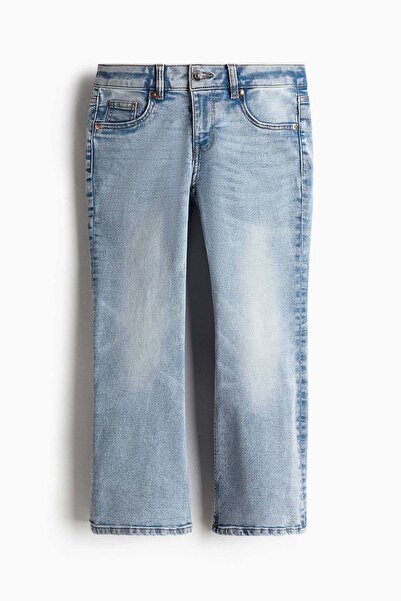 H&M بنطال جينز واسع الساق حتى الكاحل