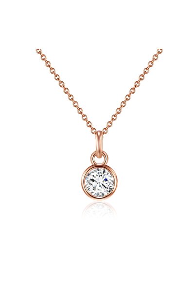Rafaela Donata Silberhalskette Kette mit Anhänger Sterling Silber roségold Zi...
