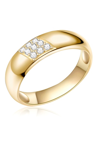 Rafaela Donata Silberring Ring Sterling Silber gelbgold Zirkonia weiß