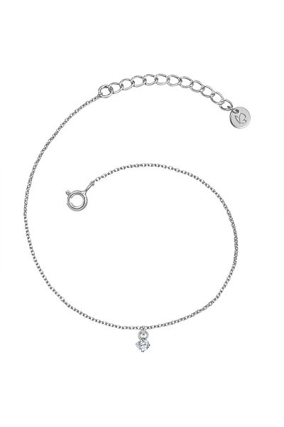 Glanzstücke München Silberarmband Armband Sterling Silber Topas Weiß
