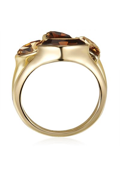 Lulu & Jane Ring mit Kristallen von Swarovski® Ring gelbgold verziert mit Kristallen von Swarovski® Colorado Top