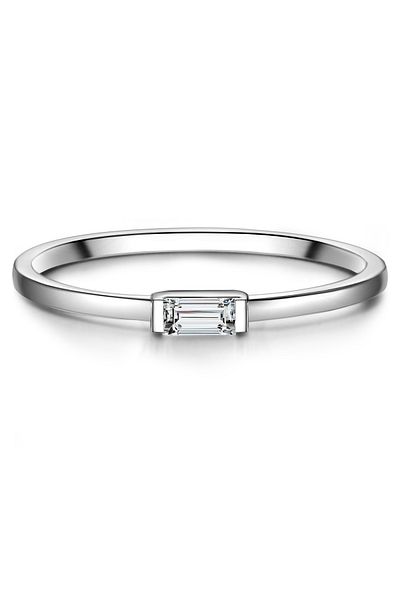 Glanzstücke München Silberring Ring Sterling Silber Zirkonia Weiß