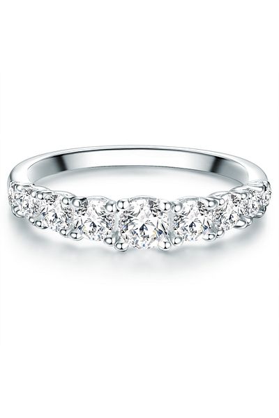 Trilani Silberring Ring Sterling Silber Zirkonia Weiß
