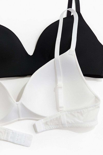 H&M 2-pack Microfibre Non-wired Bras