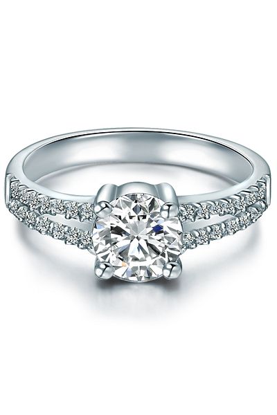 Trilani Silberring Ring Sterling Silber Zirkonia weiß