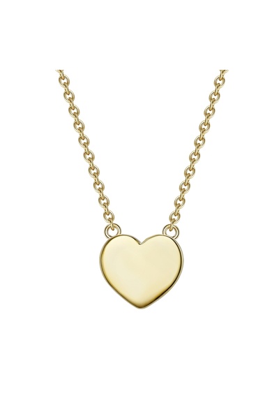 Glanzstücke München Silberhalskette Kette mit Anhänger Sterling Silber gelbgold