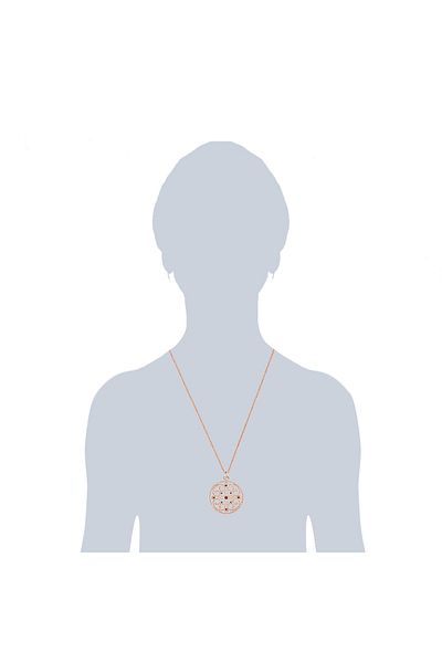 Lulu & Jane Kette Mit Kristallen Von Swarovski® Kette Roségold Verziert Mit Kristallen Von Swarovski® Braun