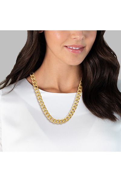 YOKOAMİİ Modeschmuckhalskette Kette Gelbgold