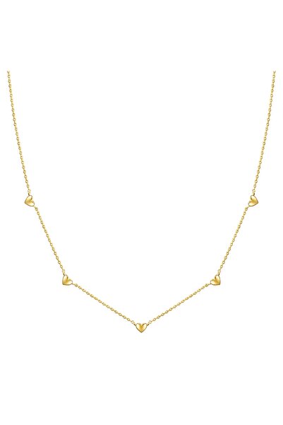 Glanzstücke München Silberhalskette Kette mit Anhänger Sterling Silber gelbgold