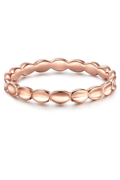 Glanzstücke München Silberring Ring Sterling Silber Roségold