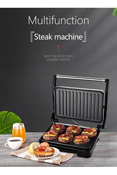 SOKANY Multifunction Electric Steak Machine, Panini Maker, Bread Machine, 2000W, KJ-202, Black