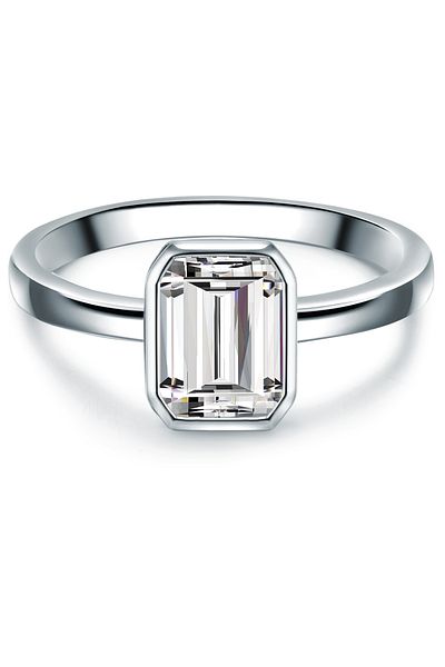 Trilani Silberring Ring Sterling Silber Zirkonia Weiß