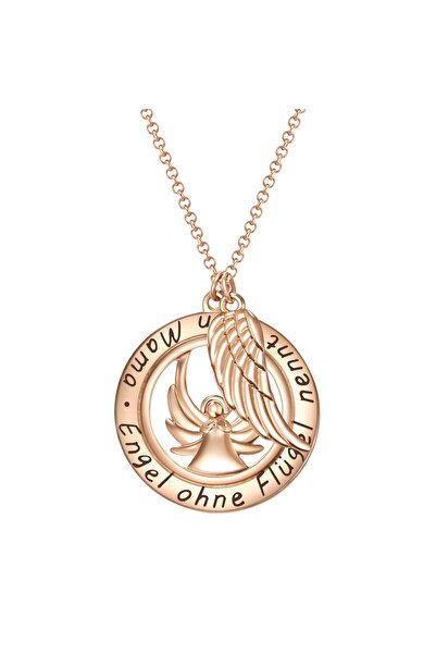 Rafaela Donata Modeschmuckhalskette Kette mit Anhänger rosévergoldet