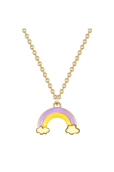 Glanzstücke München Silberhalskette Kette Mit Anhänger Sterling Silber Gelbgold