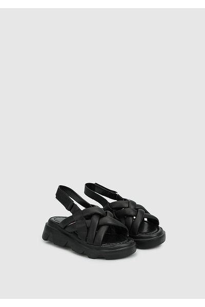 Kiddo Black Girl's Flat Sandals
