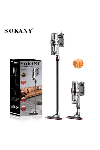 SOKANY Vacuum Cleaner, 4M Corded Stick Vacuum Cleaner, 2000W Suction for Hard Floor/Pet Hair(SK-3378)