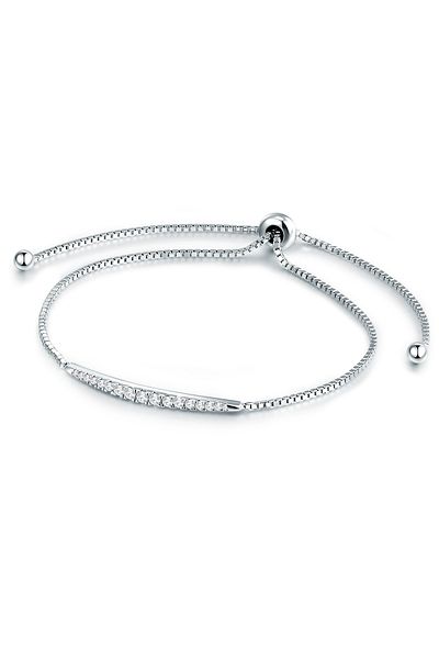 Trilani Silberarmband Armband Sterling Silber Zirkonia Weiß