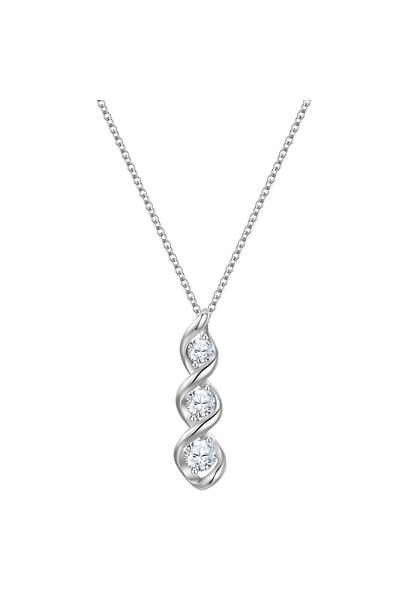 Rafaela Donata Silberhalskette Kette Mit Anhänger Sterling Silber Zirkonia Weiß
