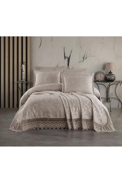Stylish Home BED BLANKET 240 x 260 WITH 2 PILLOWCASE 50 x 70 MERYEM