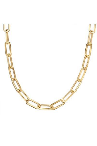 Lulu & Jane Modeschmuckhalskette Kette gelbgold