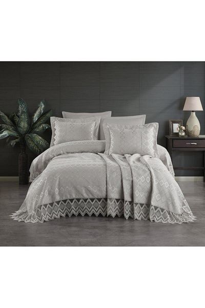 Stylish Home BED BLANKET 240 x 260 WITH 2 PILLOWCASE 50 x 70 NEVA