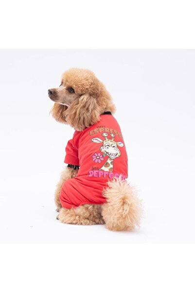 Pawstar Depresso Kedi Köpek Pijaması - Kedi Köpek Tulumu - Kedi Köpek Kıyafeti
