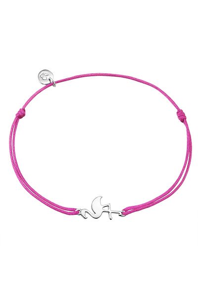 Glanzstücke München Tekstilkol bandı Kol Bandı Sterling Silber Textil (pembe)