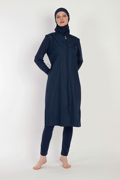 InStyle 6045A Model Tmavě navy modré hidžábové plavky