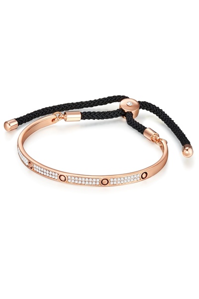 Lulu & Jane Modeschmuckarmband Armband roségold Kristall weiß