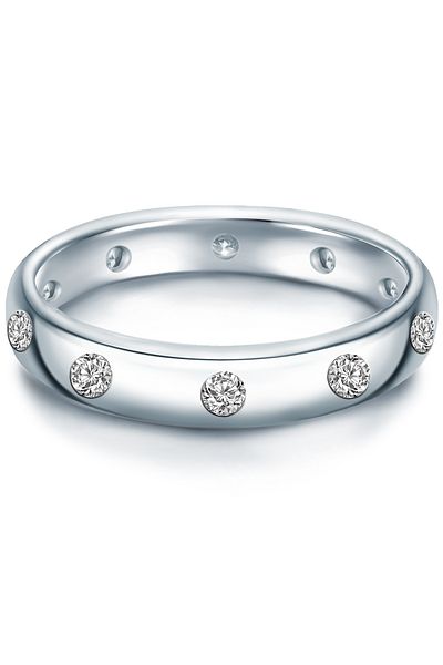 Trilani Silberring Ring Sterling Silber Zirkonia Weiß