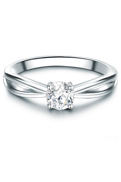 Trilani Silberring Ring Sterling Silber Zirkonia Weiß