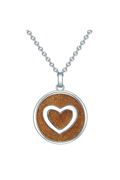 STRANDGLÜCK Silberhalskette Kette Mit Anhänger Sterling Silber Sand