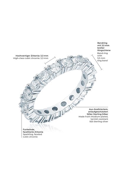 Rafaela Donata Silberring Ring Sterling Silber Zirkonia weiß