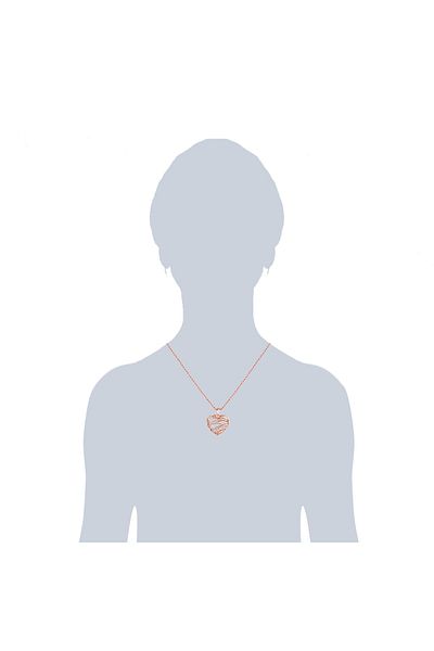 Lulu & Jane Kette Mit Kristallen Von Swarovski® Kette Mit Anhänger Roségold Verziert Mit Kristallen Von Swarovsk