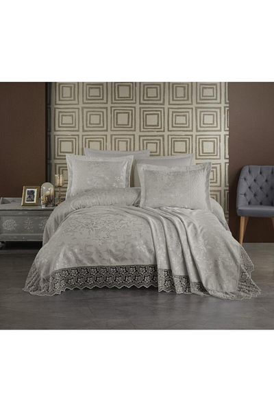 Stylish Home BED BLANKET 240 x 260 WITH 2 PILLOWCASE 50 x 70 LEYLA