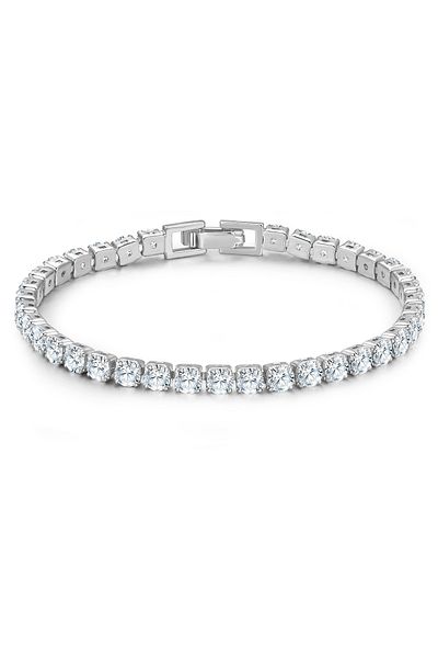 Glanzstücke München Silberarmband Armband Sterling Silber Zirkonia Weiß