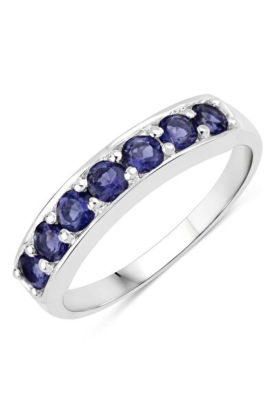 Rafaela Donata Edelsteinring Ring Sterling Silber Iolith blau-violett