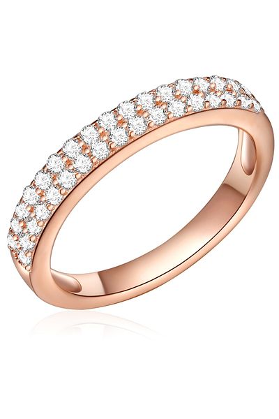 Rafaela Donata Silberring Ring Sterling Silber Roségold Zirkonia Weiß