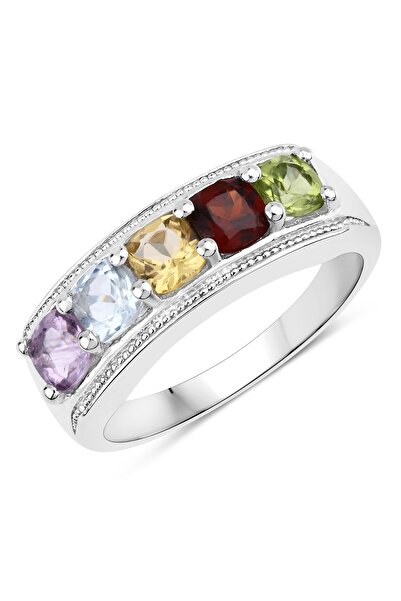 Rafaela Donata Edelsteinring Ring Sterling Silber Edelsteine multicolor