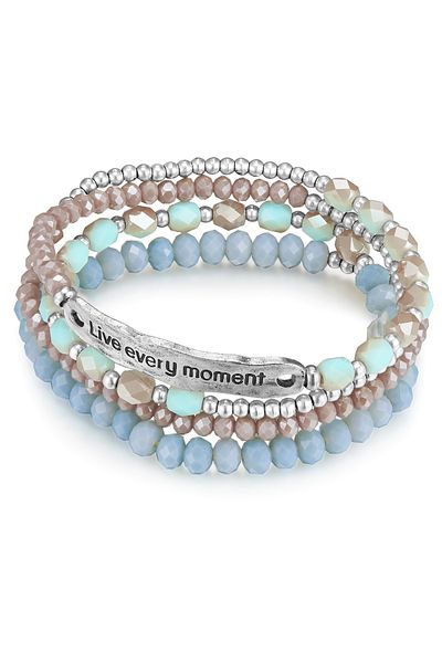 Lulu & Jane Modeschmuckarmband Armband Kristall bunt