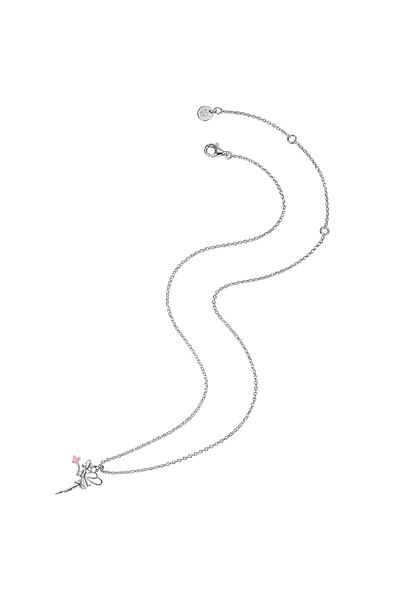 Glanzstücke München Silberhalskette Kette und Anhänger Sterling Silber Zirkonia rosa