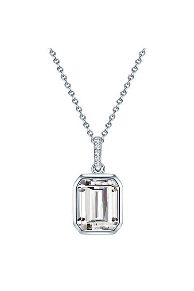 Trilani Silberhalskette Kette Sterling Silber Zirkonia weiß