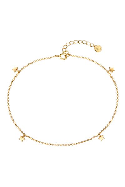Glanzstücke München Silberfusskette Fusskette Sterling Silber gelbgold