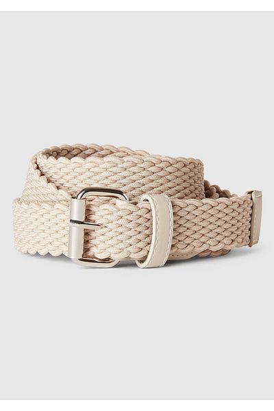 United Colors of Benetton Men's Stone Color Knitted Belt