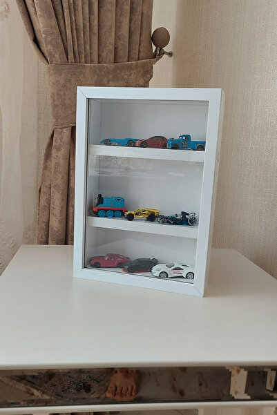 Verda Çerçeve 25x35 Cm Raft alb Cadru suport pentru mașină! Cadru de memorie pentru mașină Hotwheels!