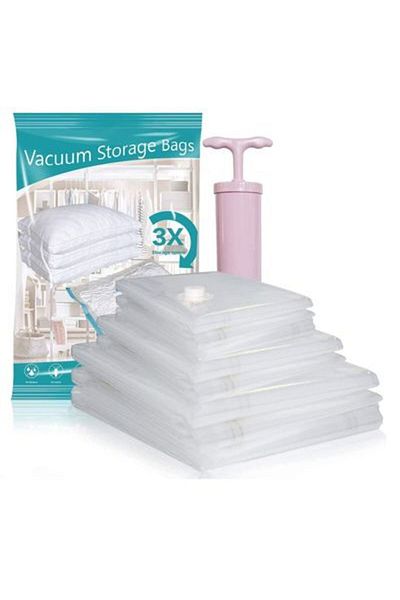 COOYA Organiser with hand pumpbag ,3 large , 2 medium and 3 small,space-saving, for storing items