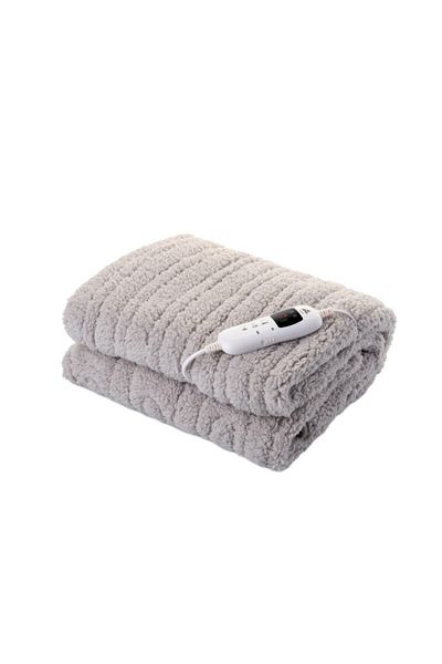 ETA Patura Cu Incalzire Electrica Shaggy 4325, 130x160 Cm, 120 W, 9 Niveluri De Temperatura, Gri