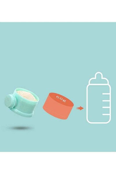 Yelajoy Baby Milk Powder Storage Box,With a Portable Handle on the Top,3 Compartments,Stackable&Disassembled