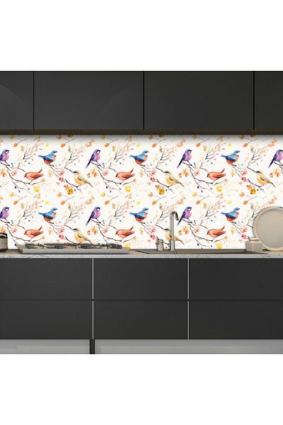 Tilki Dünyası Tile Countertop Cladding Sticker Model 122