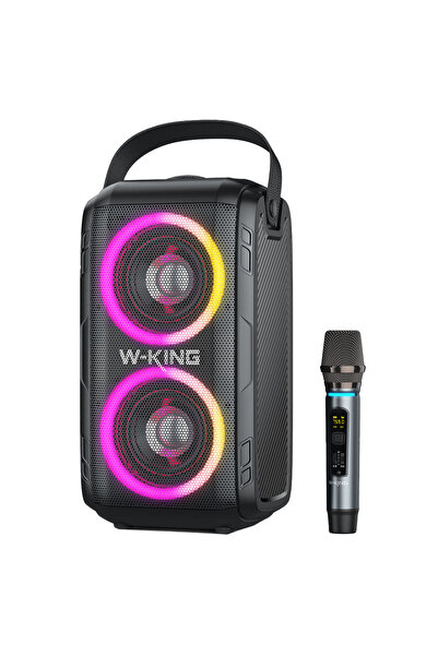 W-KING T9 Bluetooth Hoparlör, 80W Boombox, 9 Saate Varan Çalma Süresi, IPX5 S...